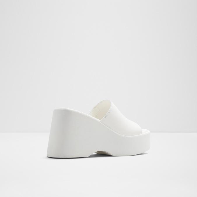 Betta Women's White Flatform Sandals image number 2