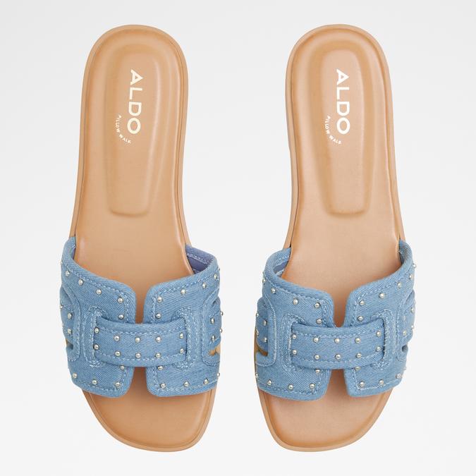 Elenaa Women's Blue Flat Sandals