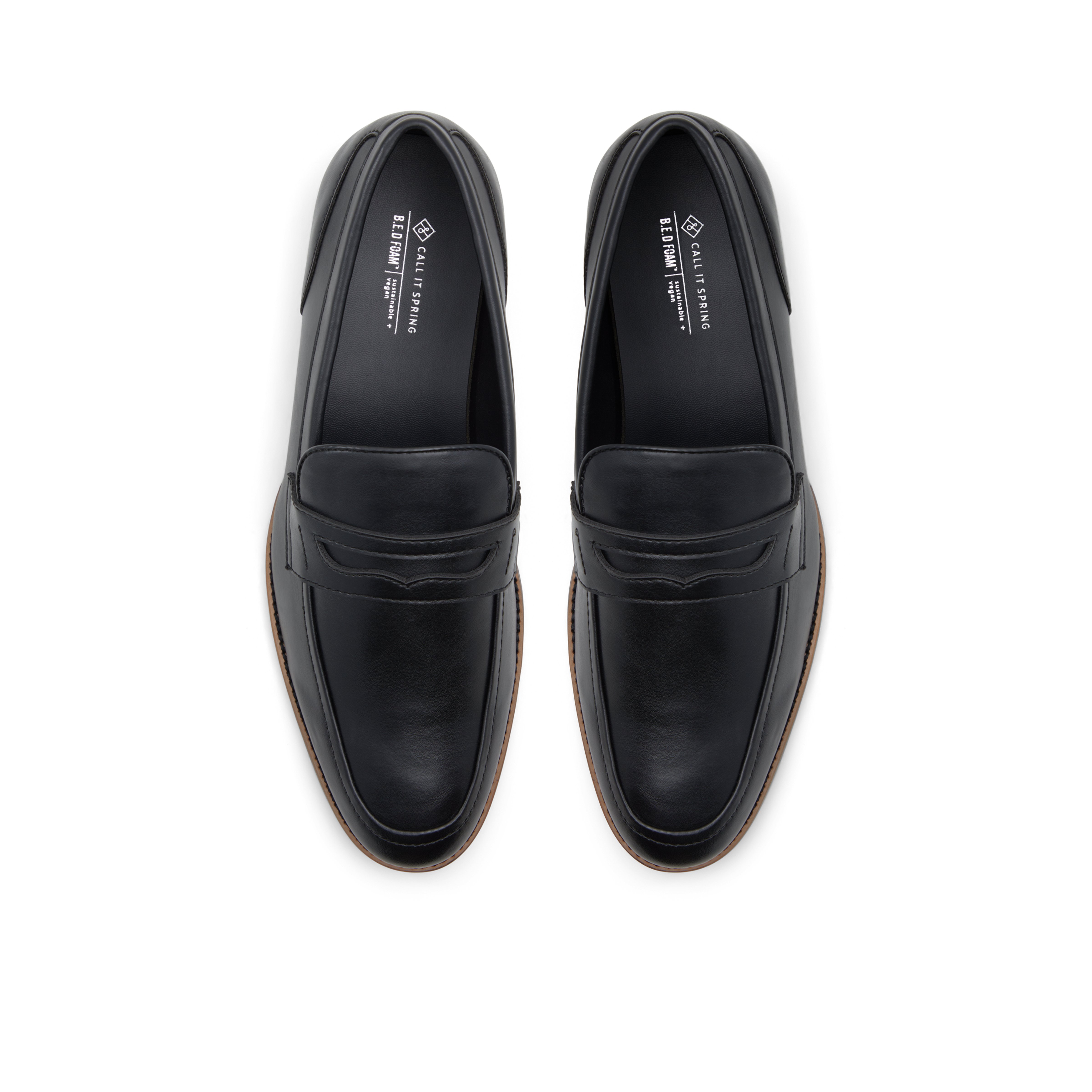Pinchard Men's Black Dress Loafers