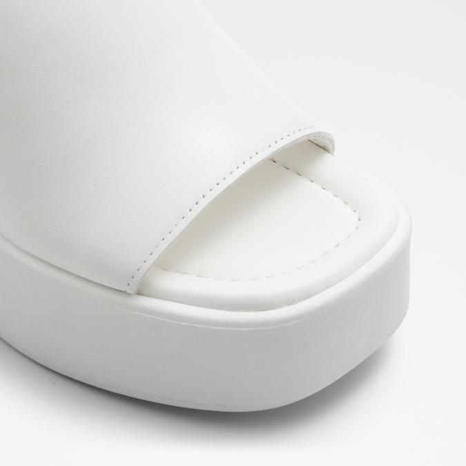 Betta Women's White Flatform Sandals image number 5