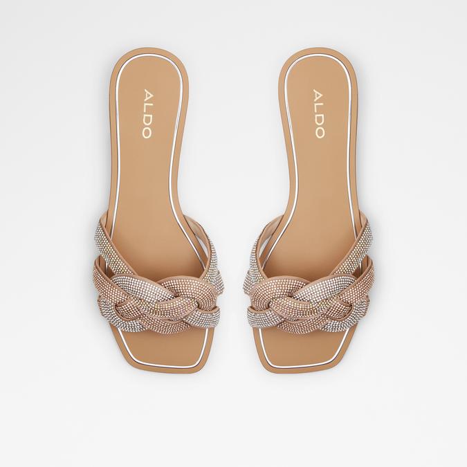 Tydeus Women's Rose Gold Flat Sandals image number 1