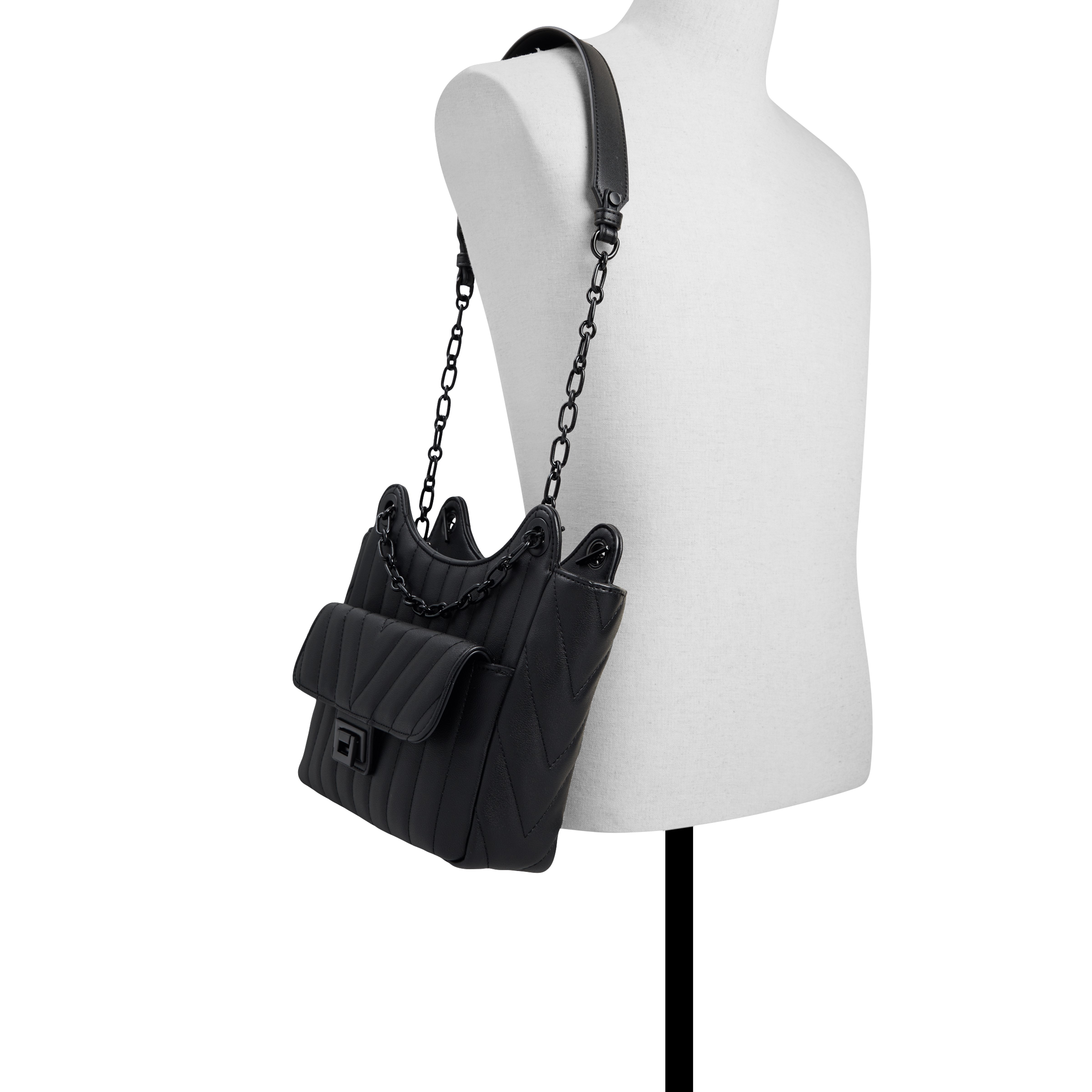 Sutura Women's Black Shoulder Bag image number 3