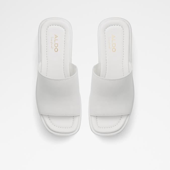 Betta Women's White Flatform Sandals image number 1