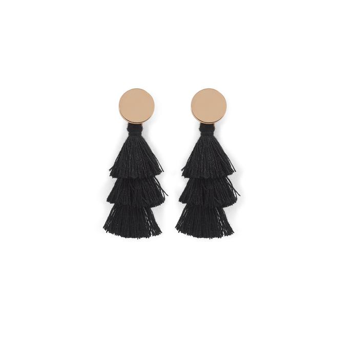 Bodestei Women's Black On Gold Earrings