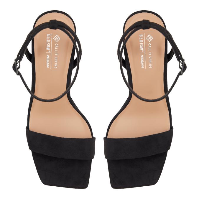 Dreaming Women's Black Block Heel Sandals