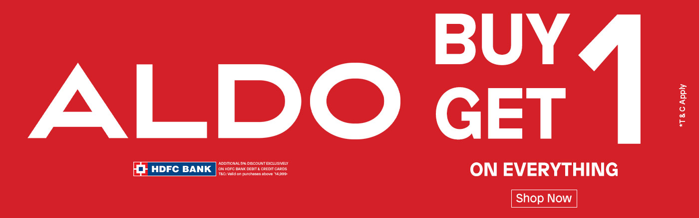 ALDO BOGO |  Buy 1 Get 1 Free Offer