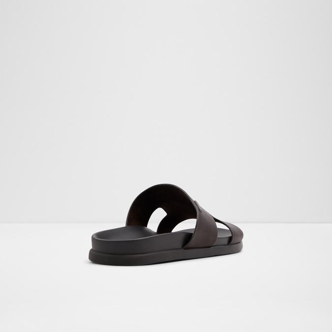 MONDI-INN Brown Men Single Strap Sandals