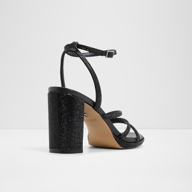 Chicglow-In Women's Black Block Heel Sandals image number 2