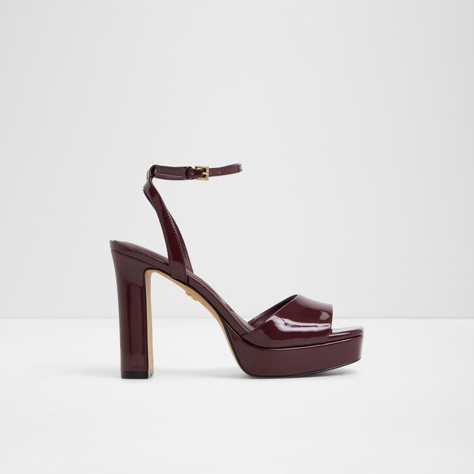 CHICGLEAM-IN Bordo Women Block Heel Sandals