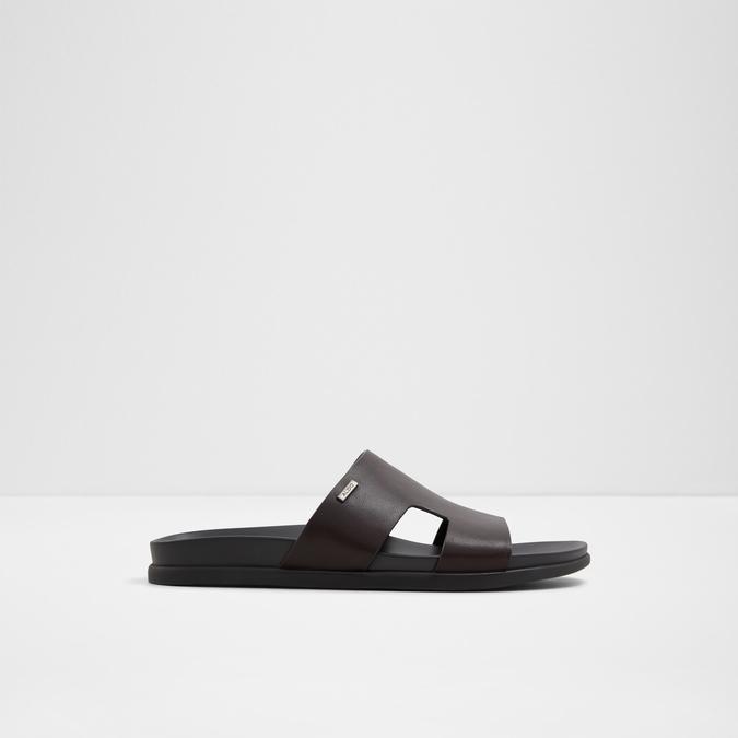 MONDI-INN Brown Men Single Strap Sandals