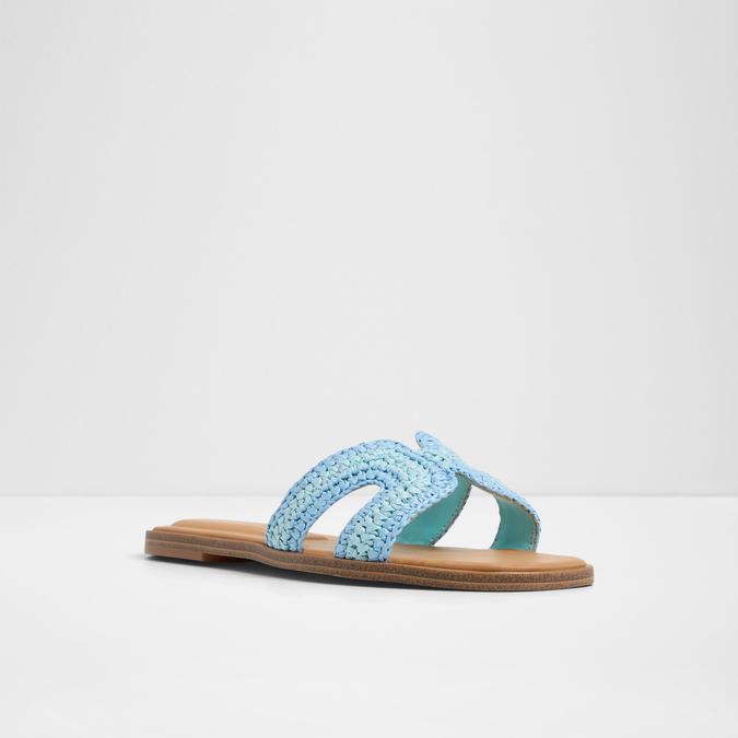 Itsandala Women's Blue Flat Sandals image number 4