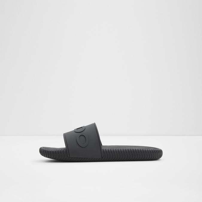 Poolslide Men's Black Sandals image number 2