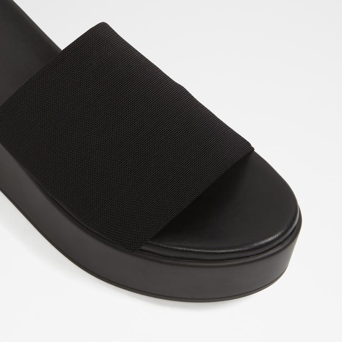 Brossa Women's Black Flatform Sandals image number 3