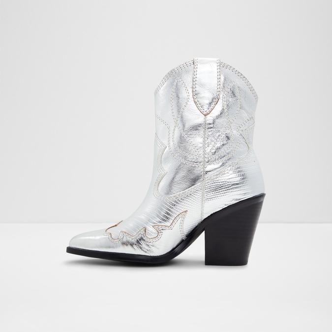 Nurodeo Women's Silver Ankle Boots image number 2