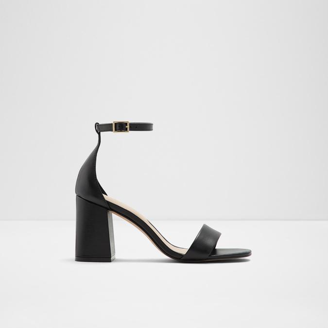 Eteisa Women's Black Block Heel Sandal