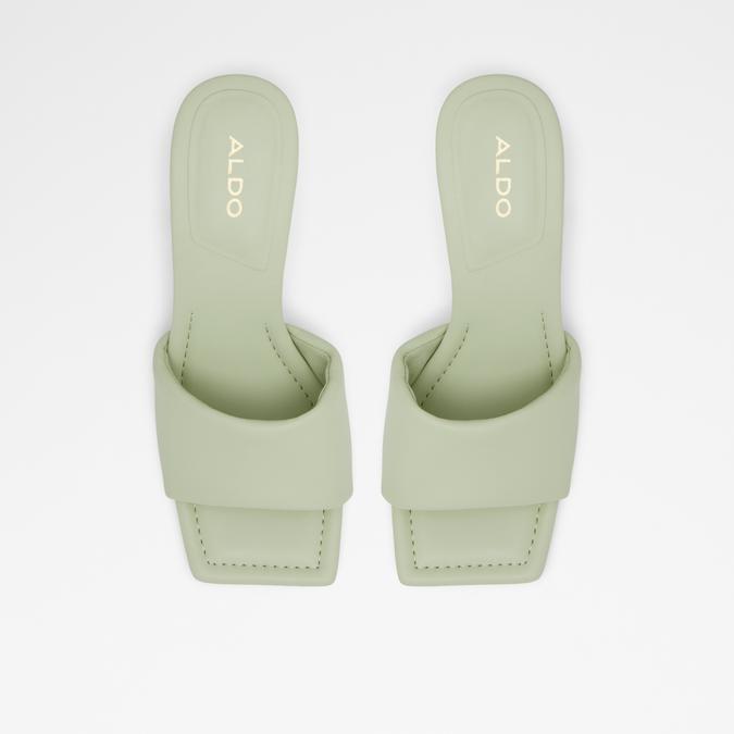 Kylah Women's Bright Green Block Heel Sandal image number 1