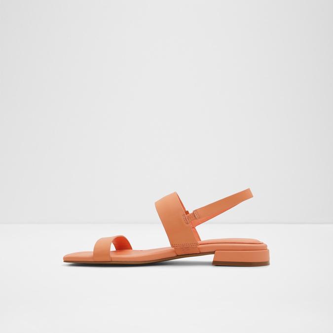 Nuwin Women's Orange Flat Sandals image number 3