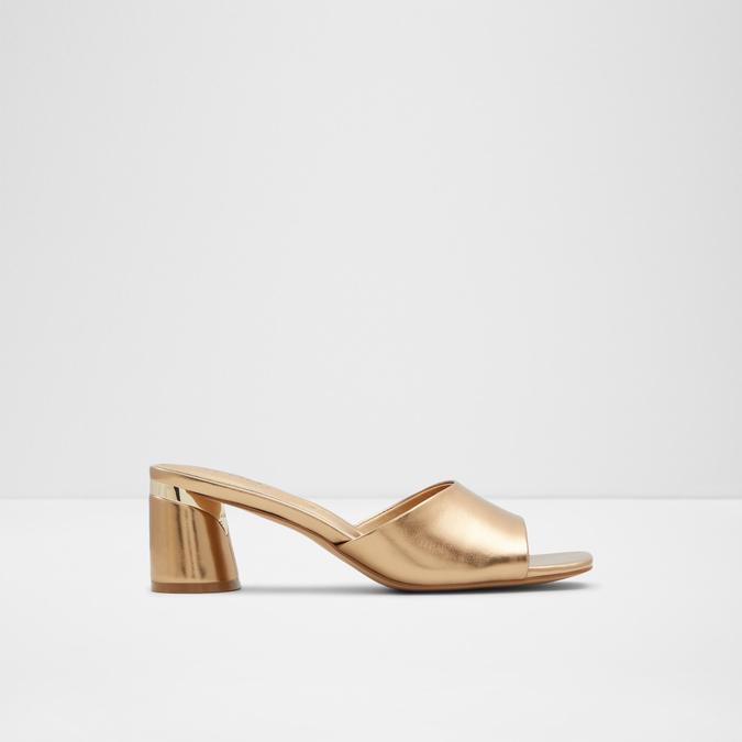 Par Women's Gold Block Heel