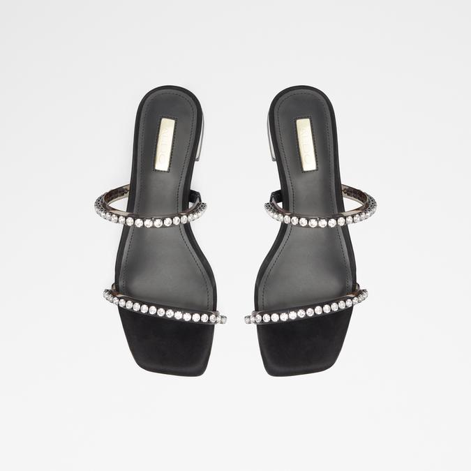 Illana Women's Black Block Heel Sandal image number 1