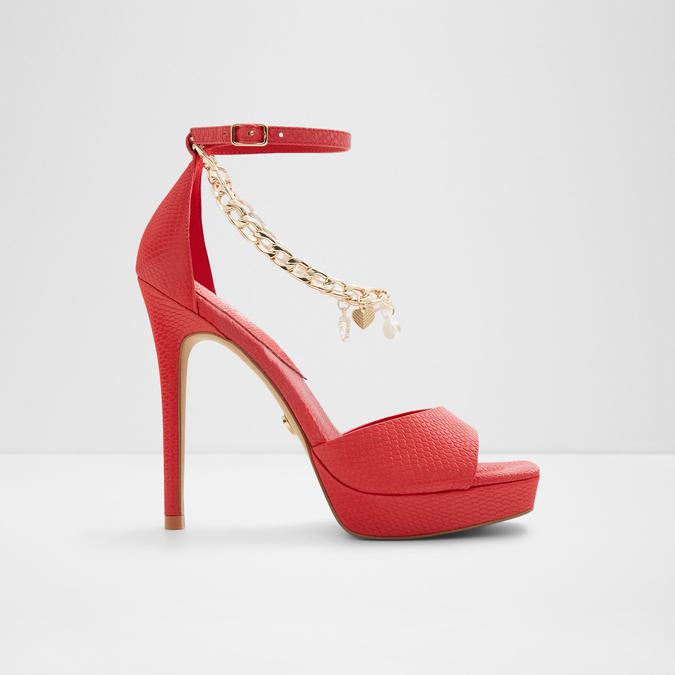 Red sandals heels store
