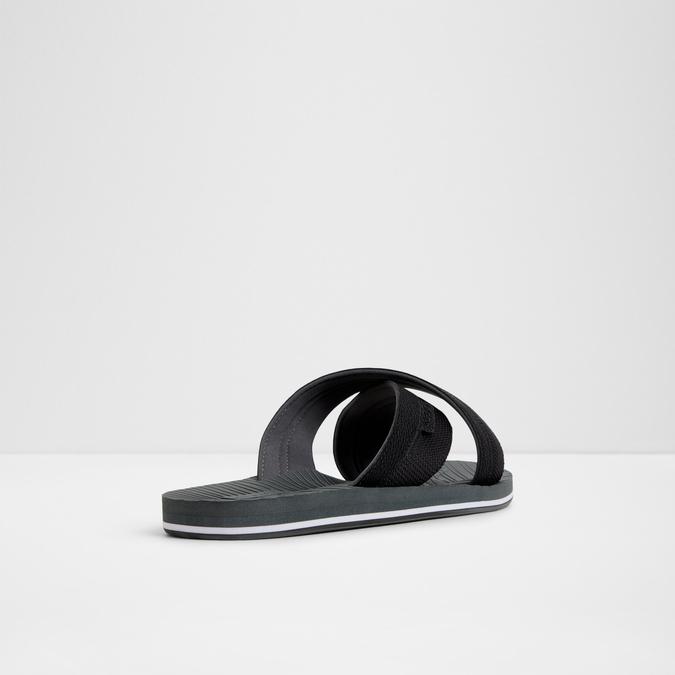 Totia-In Men's Black Cross Strap Sandals image number 2