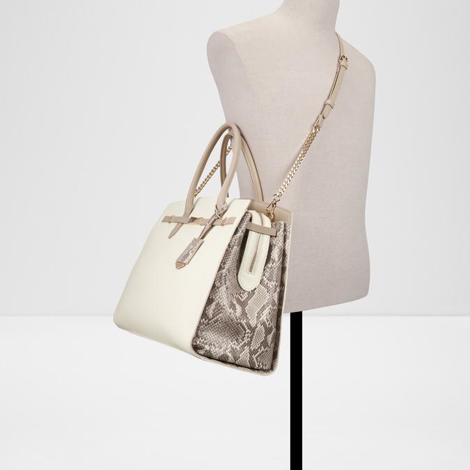 CLAUDIEA Cream Multi Women Tote image number 3