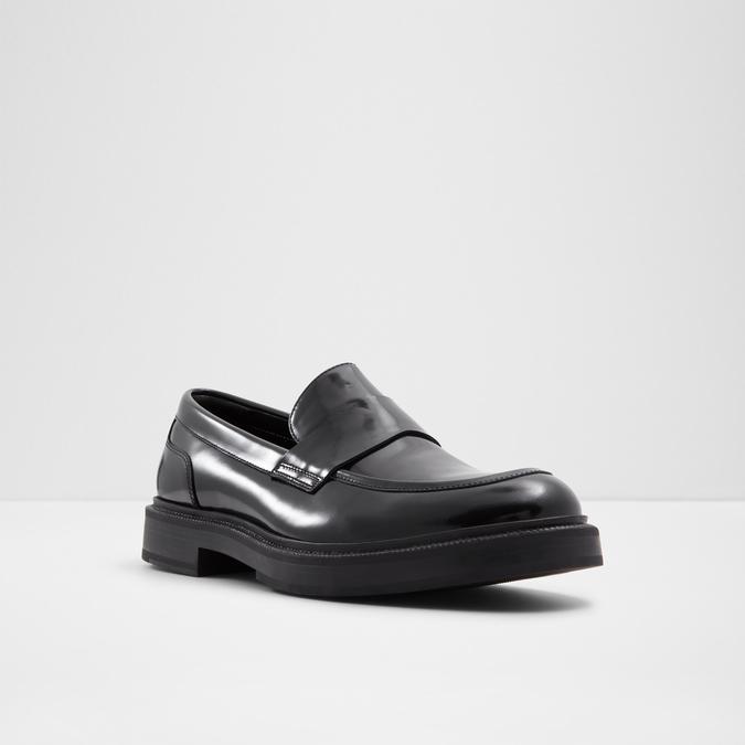 Niko Men's Black Loafers image number 4