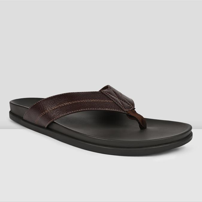 TRIBORD-IND Cognac Men Thong Sandals
