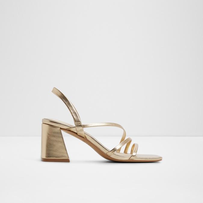 ATLANTICUSM-IN GOLD Women Block Heel Sandals