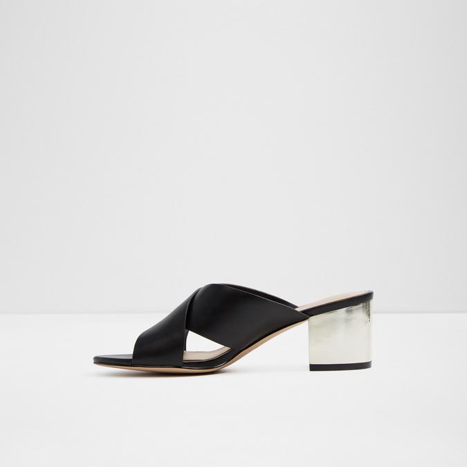 Larusa Women's Black Block Heel Sandal image number 1