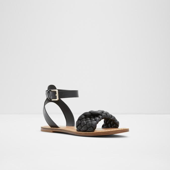 Tressa Women's Black Flat Sandals image number 4