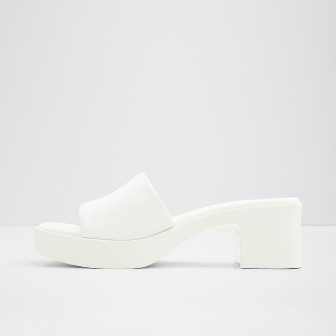 Babbie Women's White Block heel Sandals image number 3