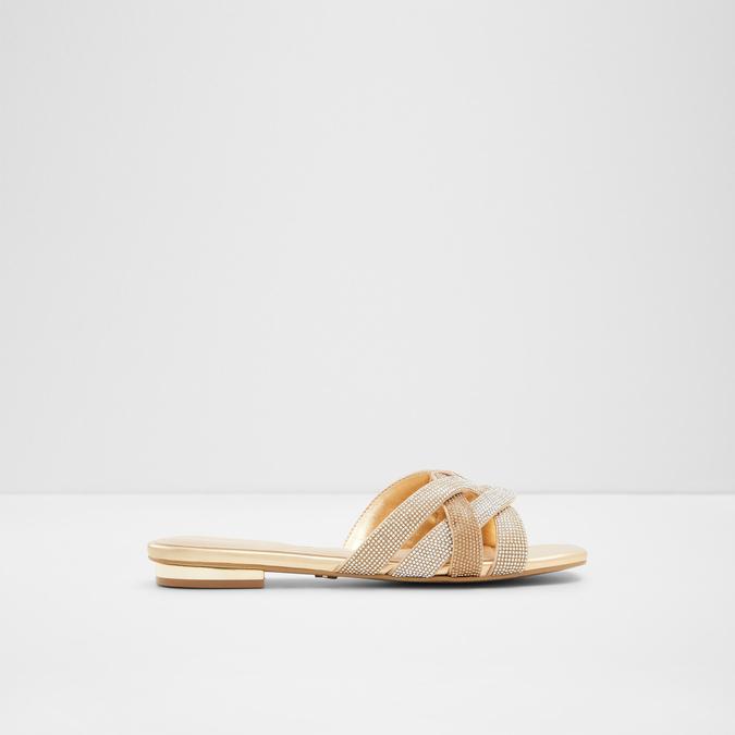 Corally Women's Gold Flat Sandals image number 0