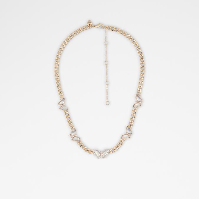 Etireri Women's Clear On Gold Necklace image number 0