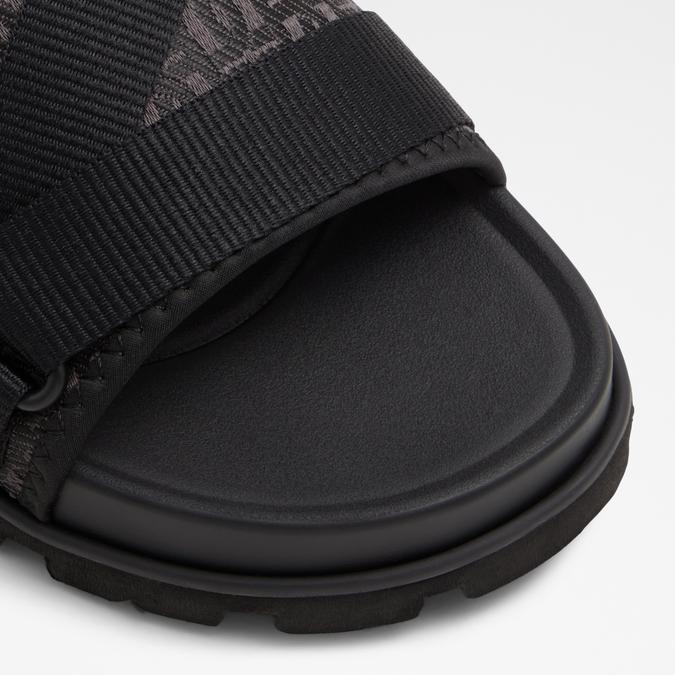 Deniels-In Men's Black Strap Sandals image number 5