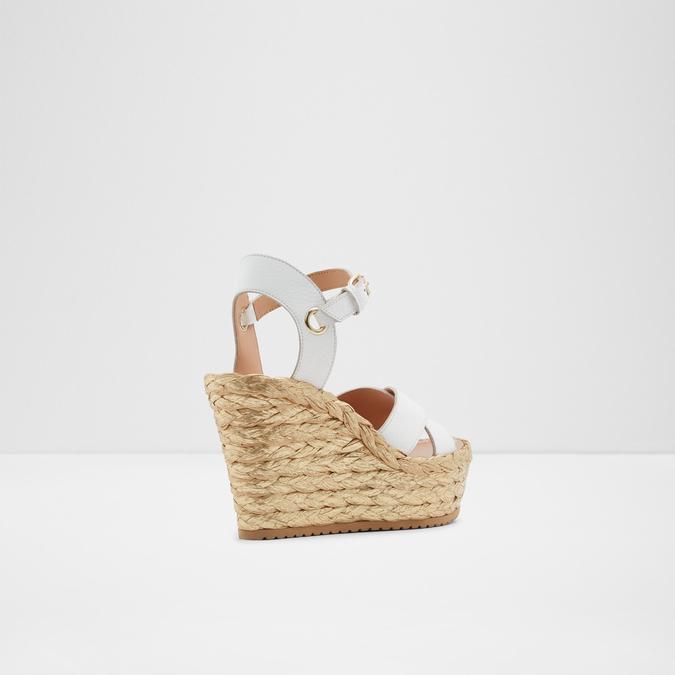 Urebrilith Women's White Wedges image number 2