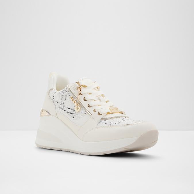 Caroteriel-In Women's White Sneaker Wedges image number 4