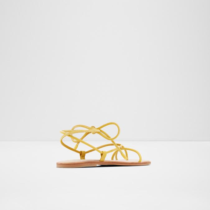Oita Women's Yellow Flat Sandals image number 1