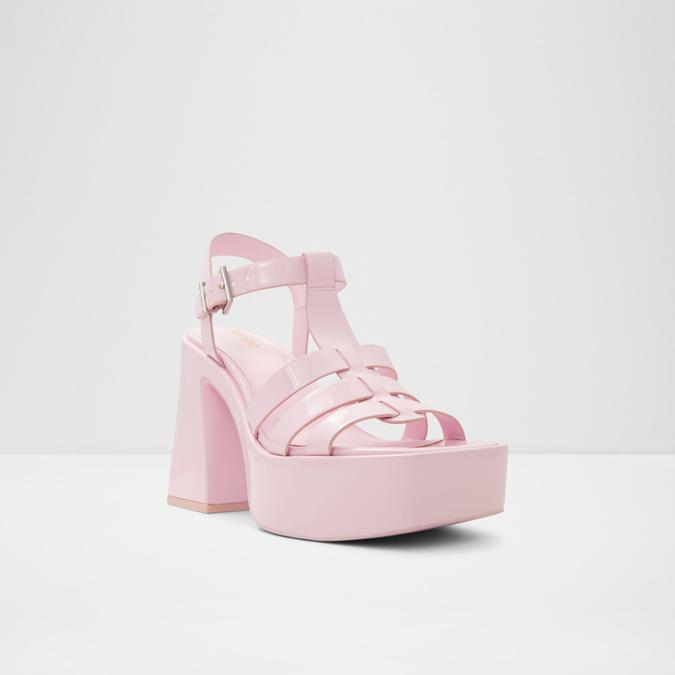 Jeni Women's Pink Block Heel Sandals image number 3