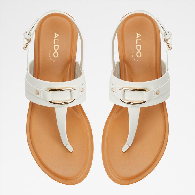 Taylen Women's White Flat Sandals