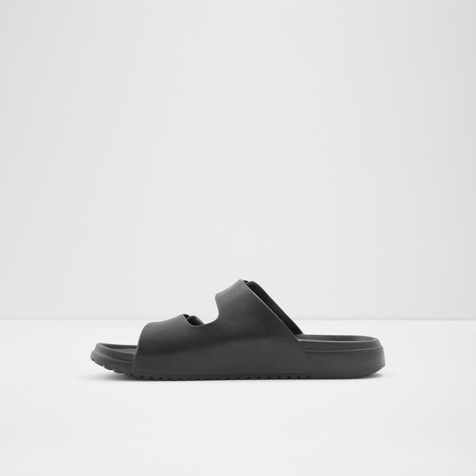 Hideo Men's Black Double Band Sandals image number 2
