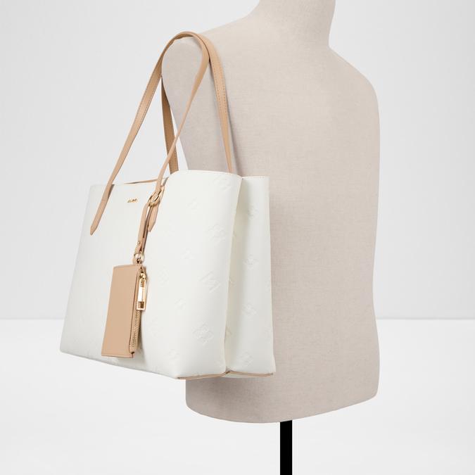 YSABELLE White Combo Women Laptop Bag image number 3