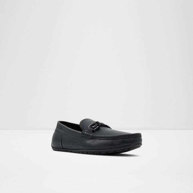 Ambani Men's Black Moccasins image number 4