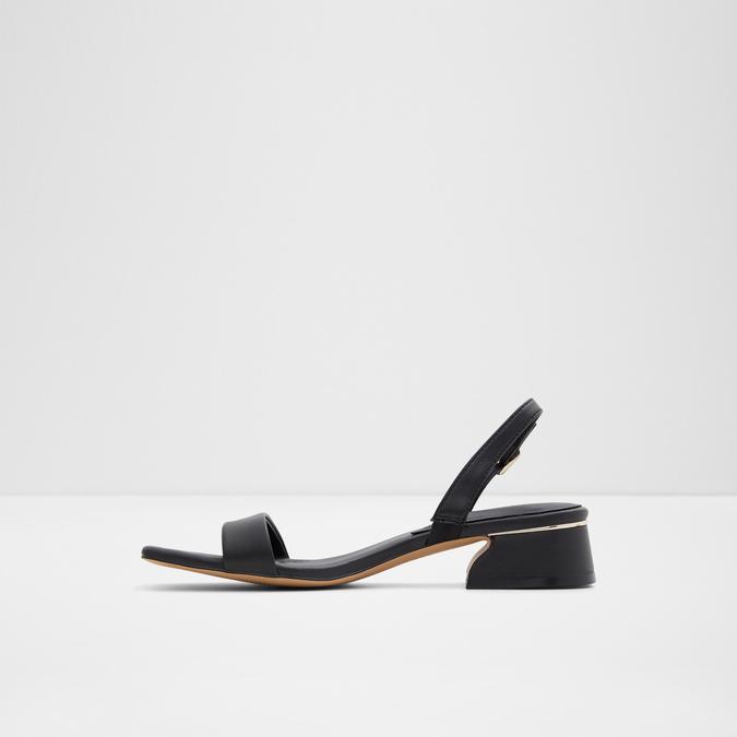 Halenia Women's Black Block Heel Sandal image number 3