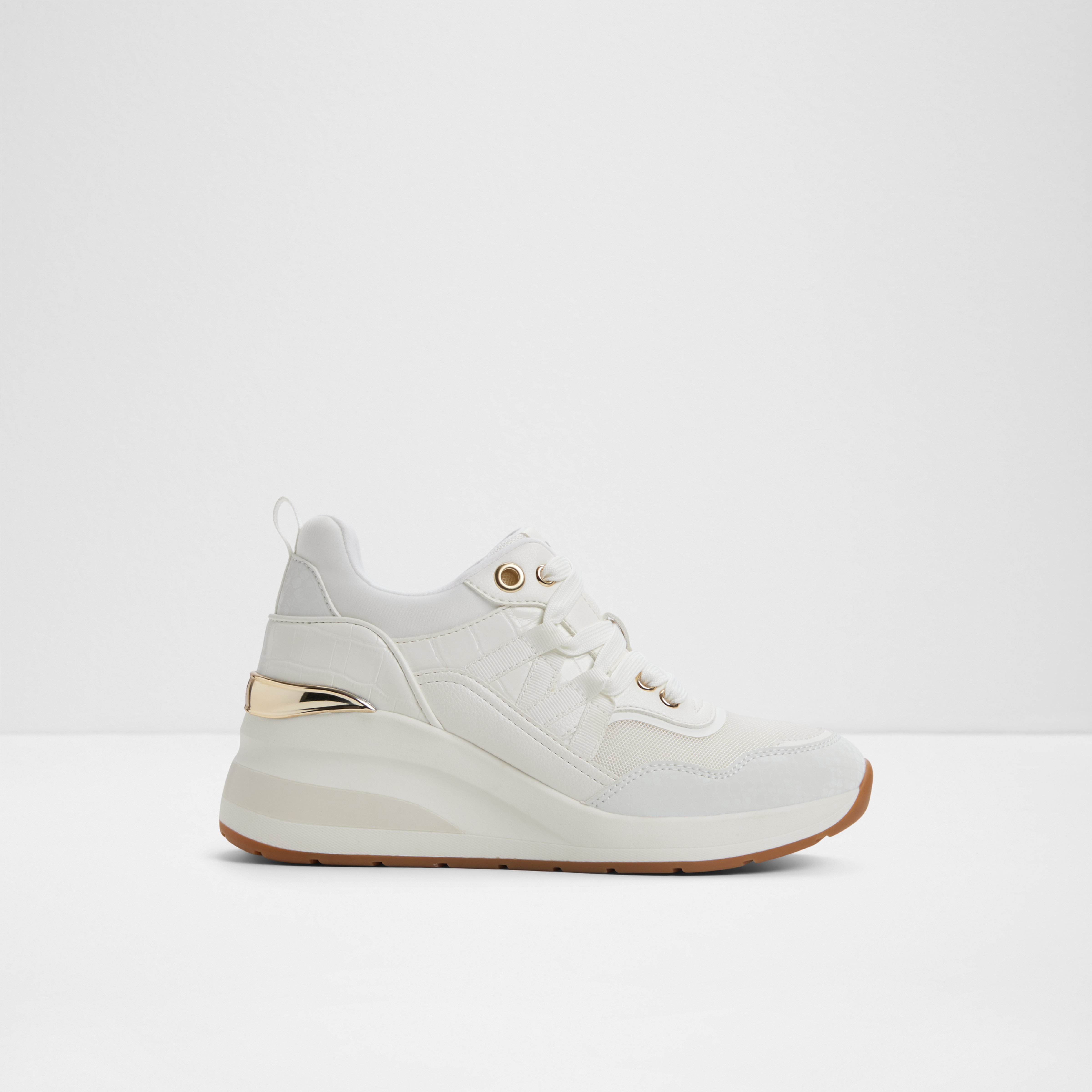 Thaliria-In Women's White Sneaker Wedges
