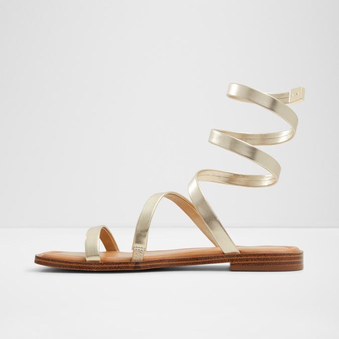 Spinella Women's Gold Flat Sandals image number 3