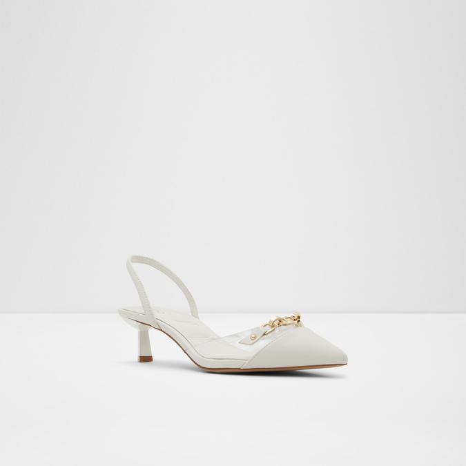 Safiana Women's White Pumps image number 4