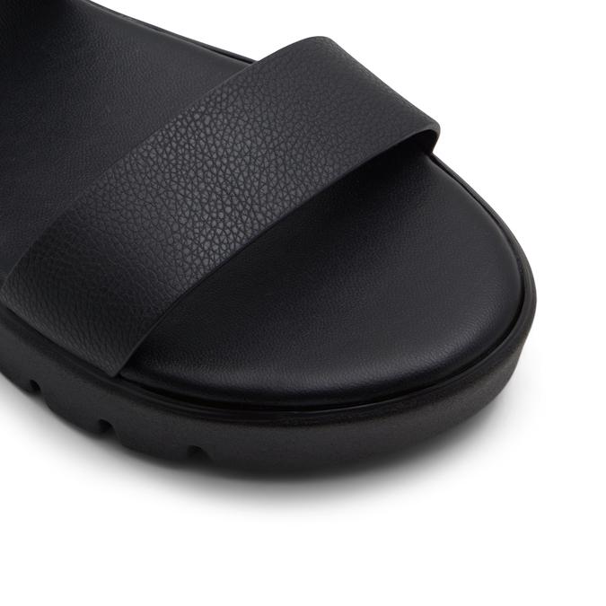 Nevra Women's Black Flat Sandals image number 2