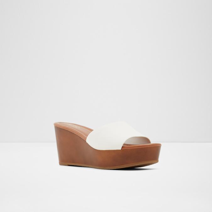 Fairyglen Women's White Wedges image number 3