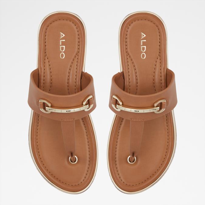 DEVERENA Beige Women Sandals image number 5